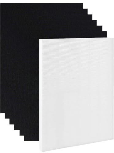 sieloonger 115115 Replacement Air Filter A Compatible with Winix ZERO P300 AIR Purifier,1 H13 HEPA Filters + 6 Activated Carbon Filters