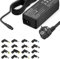 90W Cargador Universal Portátil, 19,5V alimentación Adaptador Compatible con Lenovo HP DELL Acer ASUS Samsung Toshiba Sony Fujitsu Gateway Notebook Cable con 16 Conectores, No Compatible con USB-C