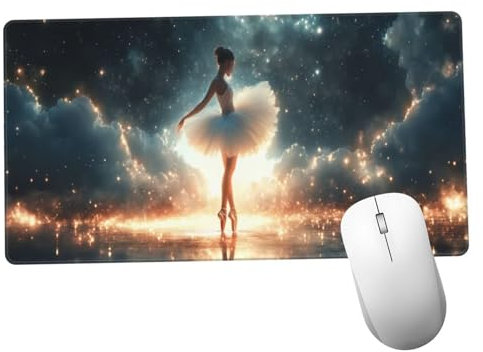 Tapis de Souris Jaune XXL Tapis de Bureau Beauté 1600x800x3mm Desk Mat Gaming Lavable Pad pour Ordinateur Portable, avec Base en Caoutchouc Antidérapante pour Gamer, PC, Personnel de Bureaux Y171