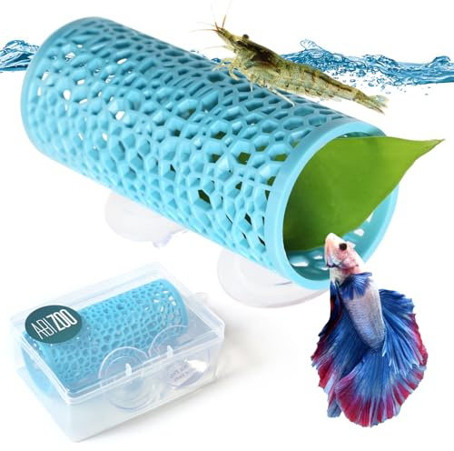 Abizoo Betta Bett Betta Höhle Garnelen Versteck Aquarium Dekoration, Hohles Korallen Design mit Glatter Oberfläche, Aquarium Höhle Zubehör für Kampffisch, Garnelen, Guppys, Neonfische und Zierfische