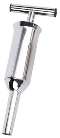 UTHCLO Kit Remplisseur Saucisse Acier Inoxydable Grand Format Tube de Remplissage Manuel pour Viande Maison et Facile à Nettoyer