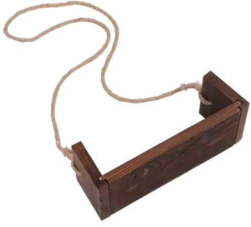 Babyschaukelsitz für Neugeborene und Kleinkinder | Makramee Design, Kaffeefarbene Ausführung, Glatte Kanten, Leicht Montierbar, für Garten und Spielzeiten