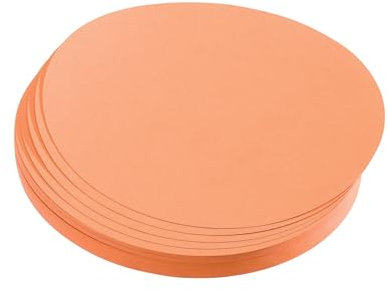 FRANKEN Moderationskarten Kreis klein, 95 mm, 500 Stück, Präsentationskarten ideal für Meetings, Trainings, Schulungen im Büro oder Hotel und Lehrer in der Schule, Metaplankarten, Orange, UMZ 10 05