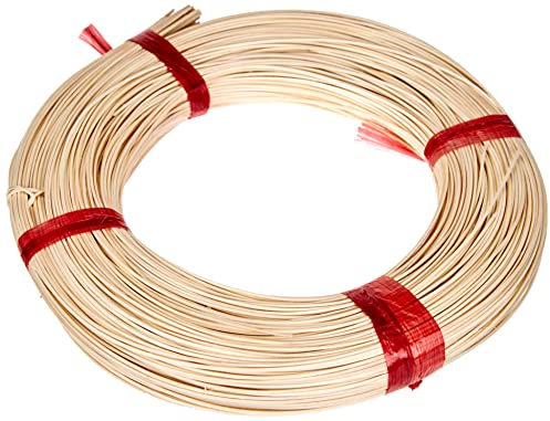 Rayher Hobby 6502000 Peddigrohr, natur, 1A Rotbandqualität, 1,4 mmø, Nr.0, Rolle 125g (ca. 140 m), Flechtrohr, Flechtmaterial, Beige