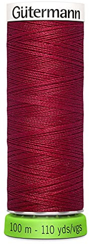 Gutermann Recyceltes Polyestergarn, 10 m, Rubinrot