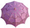 AEAOA Handgefertigter rosa Spitze Sonnenschirm Regenschirm Hochzeit Braut 76,2 cm Erwachsenengröße