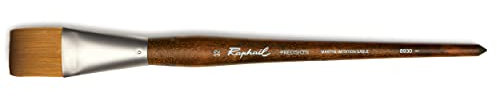 Raphael Precision 8930 Long Handle Brush, Flat, 32, Natural