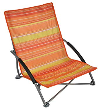 Gravidus Strandstuhl klappbar mit Tragetasche - Leichter Campingstuhl, Sonnenliege mit Armlehnen für Strand, Festivals & Garten