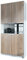 Vladon Büroschrank Logan V2, Made in Germany, Aktenschrank mit 5 Fächern und 4 Türen, Weiß matt/Eiche Nordic (82 x 184 x 37 cm)