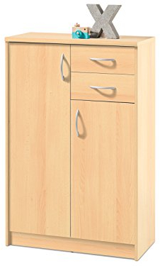 möbelando Kommode Beistellschrank Anrichte Standschrank Holzkommode Schrank Olli IV Buche