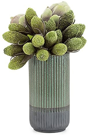 Torre & Tagus Palma Keramikvase, mehrlagig, glasiert, Blau 9
