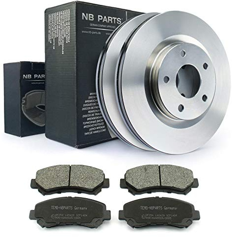 NB PARTS Bremsscheiben Bremsbeläge vorne 295,5mm passend für Nissan Qashqai J10 X-Trail T31