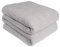Brentfords Teddy Fleece Throw, 200 x 240 cm, 100% Polyester, Silver Grey, King