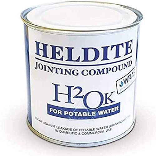 Heldite HDH2OK250 H2OK Water Pipe Jointing Compound 250ml, Clear, 250 ml