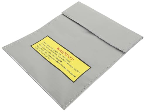 Artibetter Fireproof Lipo Battery Safety Charge Bag Pouch 9.06X7.09X0.79In Explosion Protection Storage Sack for Lithium Battery Charging and Storage