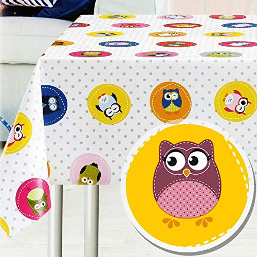 Melody Wachstuch tischdecke kindermotiv 160 x 140 cm eckig Eulen #6103-00