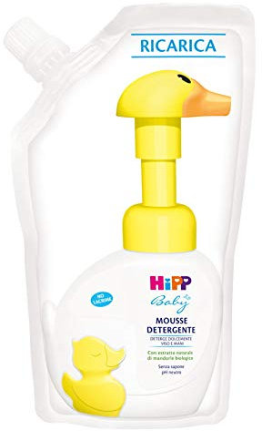 Hipp Baby - Ricarica Ecologica Mousse Detergente Viso E Mani, Pelli Normali, 6 Pezzi da 250 Ml - 5187 ml