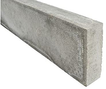 Flat Top Concrete Path Edging - Durable & Hydraulically Pressed Edging for Paths & Gardens - 150mm High x 915mm Long x 50mm Thick - Grey