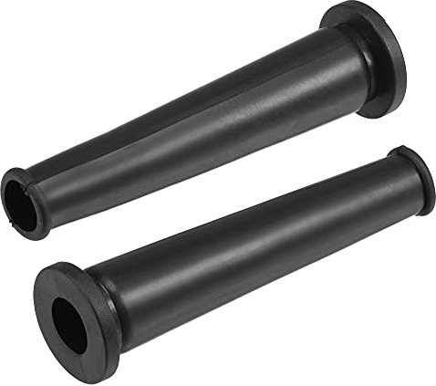 sourcing map Cord Boot Protector Cable Sleeve Hose Rubber 69mm Length Black 10 Pcs