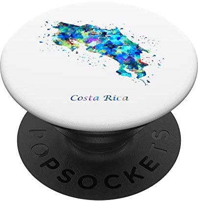 Karte von Costa Rica PopSockets mit austauschbarem PopGrip