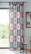 Dekoleidenschaft Dekoschal Modern Colors 140x245 cm, transparent grau, Kreise in rot weiß & grau, Schlaufenschal für Wohnzimmer & Schlafzimmer, Gardine lichtdurchlässig, Vorhangschal