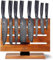 KÜCHENKOMPANE – Edelstahl Messerset Kuro mit magnetischem Messerblock | 8-teiliges Küchenmesser Set | Rückseite nutzbar, bis zu 16 Messer | rostfreie & scharfe Kochmesser | Designed in Germany