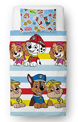 Paw Patrol Offizielles Bettwäsche-Set für Einzelbett, Pupster-Design, wendbar, zweiseitig, inklusive passendem Kissenbezug, Einzelbett-Set von Character World Brands