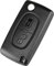 HooRLZ Coque Clé C-itroën C3, Compatible pour C-itroën C2 C3 Picasso C4 C6 C8, Peugeot 207 307 308 407 3008 5008, Boitier Clé C3, TéLéCommande C3, Clef 207 Peugeot - 2 Boutons, CE0523
