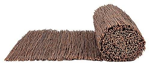 Mugar-Rollos de Mimbre Multivarillas para Cerramientos y Vallados- Cerramiento de Mimbre Natural para Jardines, Huertos y Balcones (1,5 x 3 Metros)