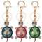Oenothera 3 Stücke 3 Farben Schlüsselanhänger Schildkröte, Glitzer Schlüsselanhänger, Dekorative Keychain Ornament, für Geldbörse Rucksack Handtasche Handy