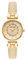 Anne Klein Women's Leather Strap Watch Cream/Gold