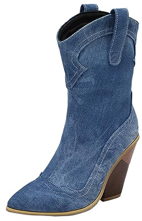 Stivali Donna Estivi Traforati Fashion Scarpe da Donna Stivali Estivi Donna Morbidi Traforati Stivali Donna Invernali Pelle Donna Stivali Sandali neonata Scarpe da Ginnastica per Le Donne Blu-4 27.99