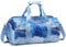 Dance Bag Girls Gymnastics Bag Kids Overnight Duffle Bag with Shoe Compartment, Kids Travel Weekender Sleepover Carry On Bag (Gilded Blue)