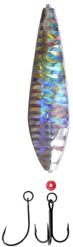 DEGA Lars Hansen Seatrout Inline-Blinker 18g oder 25g Mefo-Blinker Meerforellenblinker Küstenblinker (25g, Silver)