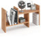 KOMTO Tischregal Schreibtisch Aufsatzregal - Regal Klein, Küchenregal Stehend für Arbeitsplatte, Desktop Bücherregal Honig Eiche | Shelf K 51-97 х 20 х 40 cm