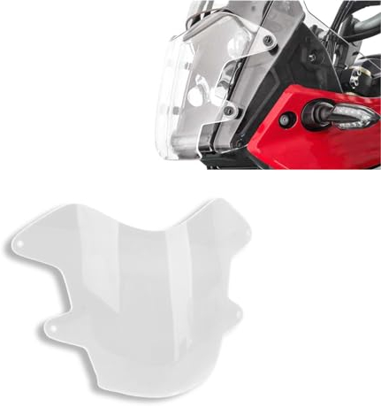 AceSupever Motorrad Scheinwerfer-Schutz Abdeckung, Schlagfester Scheinwerferschutz mit Glatter Oberfläche Ersatz für Tenere 700 2019-2022 (Transparent)