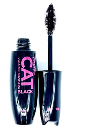 Mercury Snc Volumenspendende und verlängernde Wimperntusche, wasserfest, Applikator für Mascara, Cat Black Volume – Mascara, hypoallergen, Bambi-Effekt falsche Wimpern – CAT