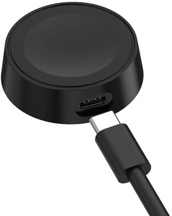 Austuo Charger Compatible with Samsung Galaxy Watch 6,6 Classic, 5,5 Pro,4,4 Classic,3 Charger,Replacement Split Charger for Samsung Galaxy Watch Active,Active 2-100cm Black