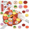 Williyatt Pizza Bois, Accessoire Cuisine Enfant incluent Coupe-Pizza, Spatule, Assiette, Kit Pizza Cuisine Enfant Fixés, Jouets de Cuisine en Bois Enfant pour Garçons Filles de 3+ Ans