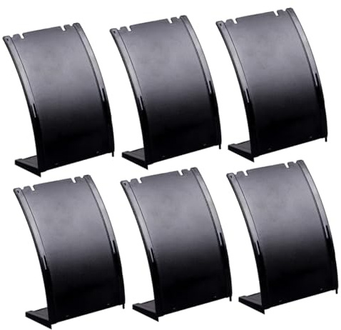 VALICLUD Espositore per Orecchini in Plastica Nero 6pezzi, Porta per Earring Display Stand, Organizer per Earring Jewelry Display Holder
