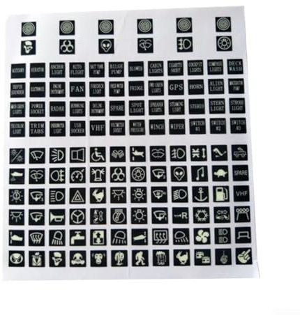 30) Adesivo Luminoso Per Pannello Interruttore Auto, Abbinamento Perfetto, Alta Universalità, Facile Installazione