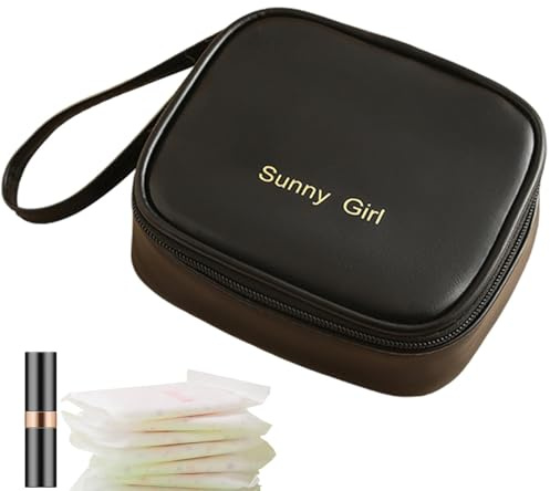 Damenbinden Tasche, Damenbinden Tasche Menstruationstasche für Geldbörse, Wickeltasche, kleine Tasche für Lippenstifte, tragbare Reisetasche