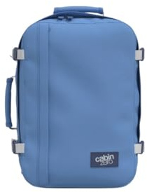 Cabinzero Il Classic CABINZERO 28L è l'originale borsa da viaggio, leggera, con rivestimento resistente all'acqua. Presenta cinghie di compressione laterali, sistema di flusso d'aria della tracolla, T