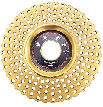 Kaindl Diamant-Sichtschleifscheibe 115mm WAVE TIN | Zweiseitig (grob/fein), Titanbeschichtung, End- & Grobschliff, Für Winkelschleifer & Bohrmaschine, Für Metall & Werkstatt
