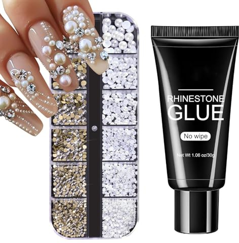 GZSYY Colle à ongles gel 3D 30g Rhinestone Glue Colle à bijoux - Breloques strass