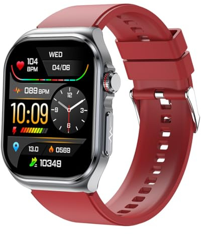 MEIION Ortho Leben Orthowatch Arca Smartwatch für Senioren – Einfache Bedienung, SOS-Notruf & Sturzerkennung, Echtzeit Herzfrequenz- & SPO₂-Überwachung für Schwimmen, Radfahren, Laufen, Fitness