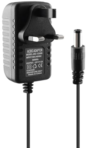 3M Long Power Supply Adapter Cord for Yamaha PSR, YPG, YPT, DGX, DD, EZ and P Digital Piano and Portable Keyboard Charger, 12V 2A AC Adapter Replacement Yamaha Keyboard PA-130 PA-PA150 Power Cable