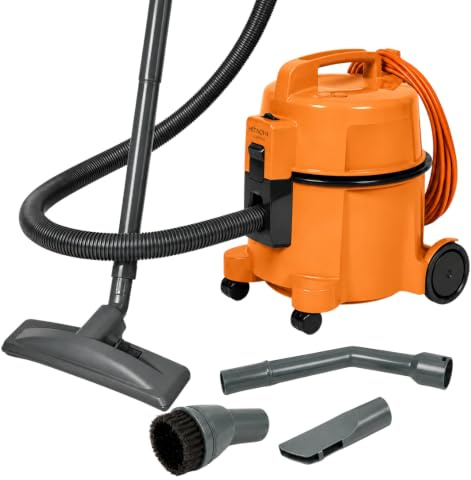 Hitachi Bodenstaubsauger CV-400 PRO orange, 880 W beutellos, HEPA Filter, 13 m Aktionsradius, Möbel- und Kantenschutz