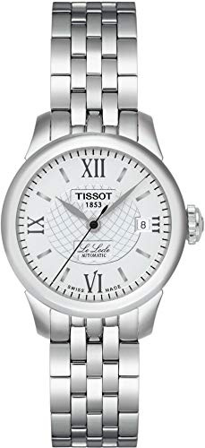 Tissot Womens Le Locle Stainless-Steel Dress Watch Grey T41118333
