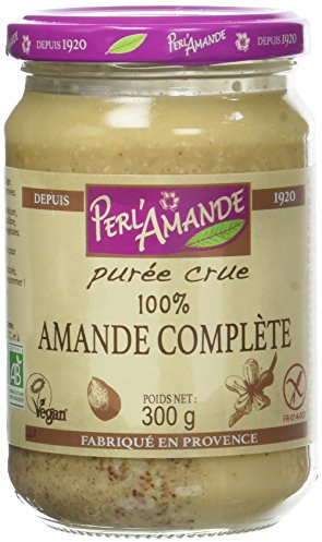 PERL'AMANDE - Purée Crue - 100% Amande Complète - Biologique - 300 g